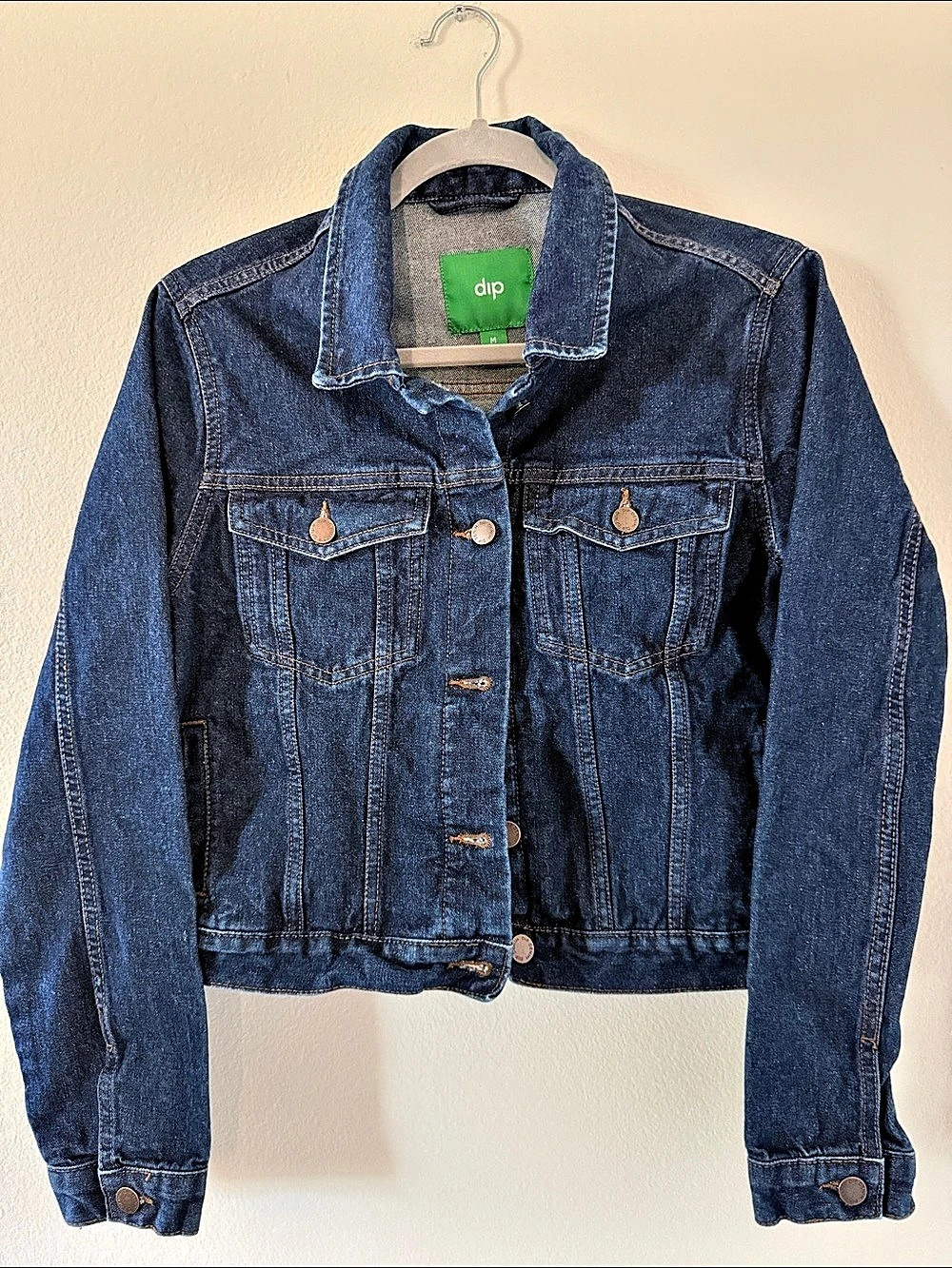 d.i.p Denim Jacket in Blue Size Medium